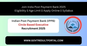 India Post IPPB Circle Based Executive Online 2025